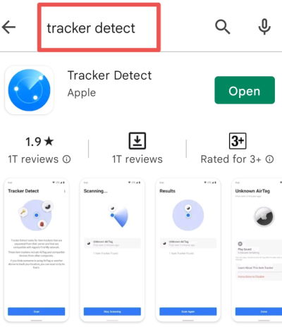 app tracker detect per android