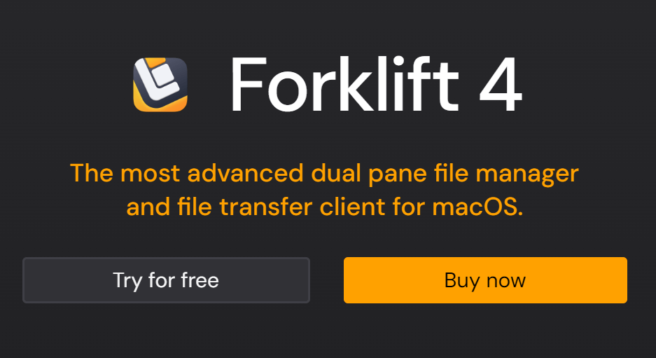 隠しファイルを表示するためのForklift