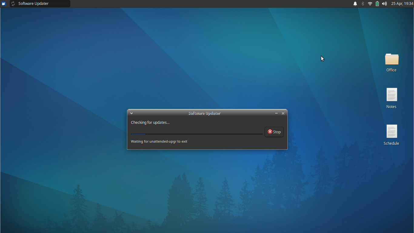 Actualizador de software en Linux