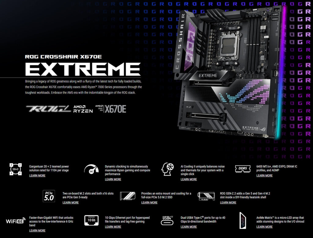 ROG Crosshair X670E Extreme - B650 vs. X670