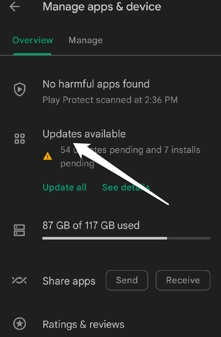 Updates verfügbar