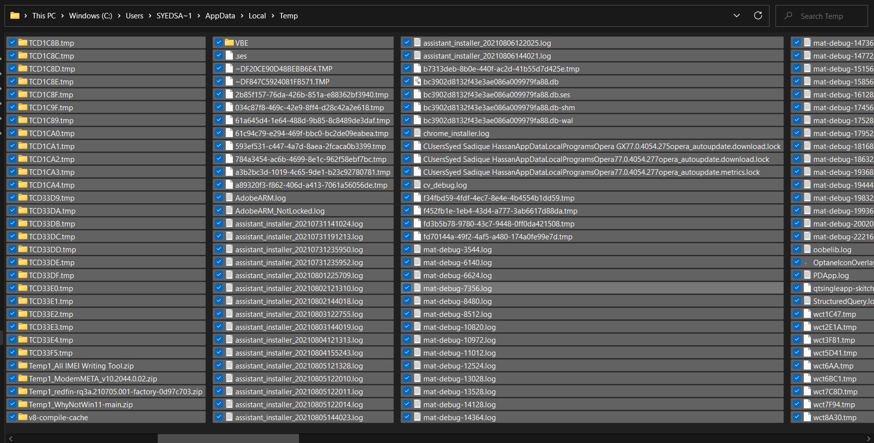 elimina file di sistema in windows 11 tramite Esplora file