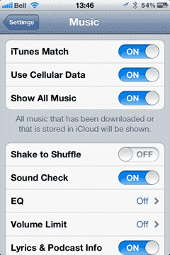 Eliminando pistas de música atenuadas del iPod touch