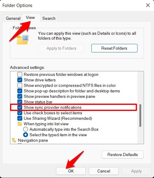 Parar Notificações Pop-Up no Windows 11 desativando o provedor de sincronização
