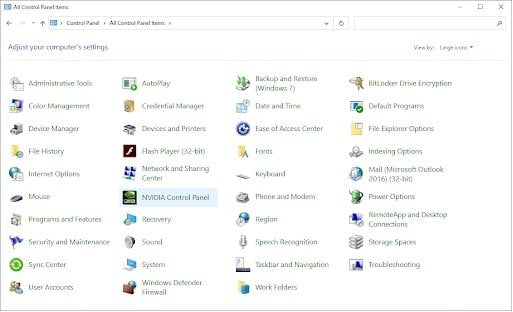 Nvidia Control Panel Missing