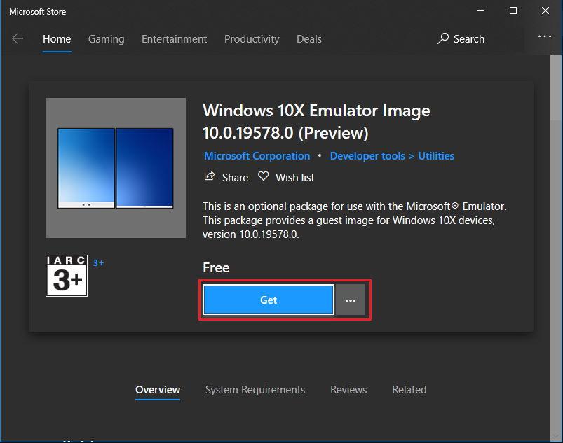Windows 10 X ISO 이미지