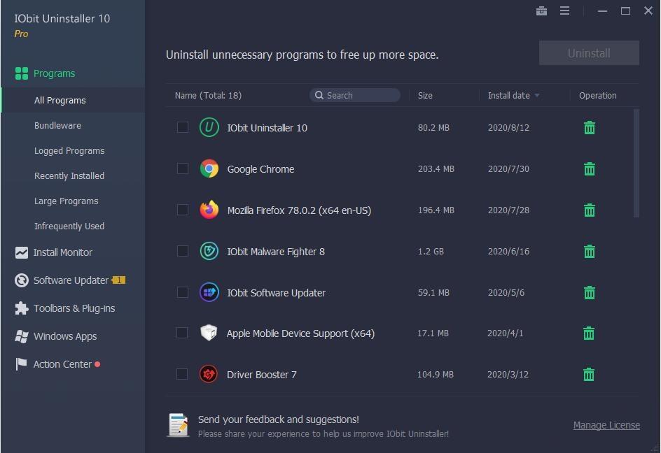 IOBit 제거 프로그램