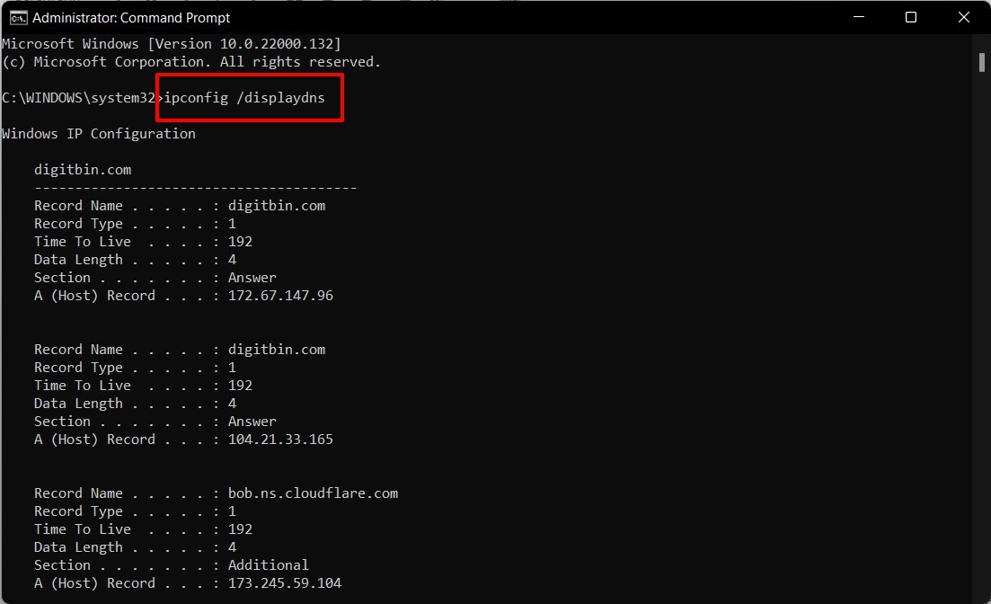 Wie man den DNS-Cache in Windows 11 anzeigt