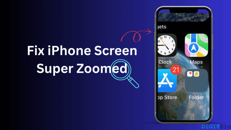 iPhoneの画面超ズーム修正