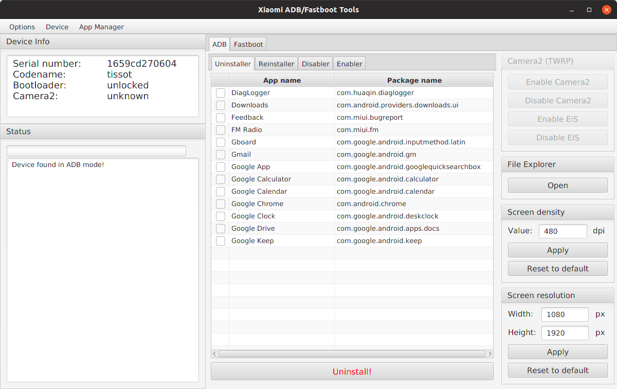 Usando herramientas Xiaomi ADB:Fastboot