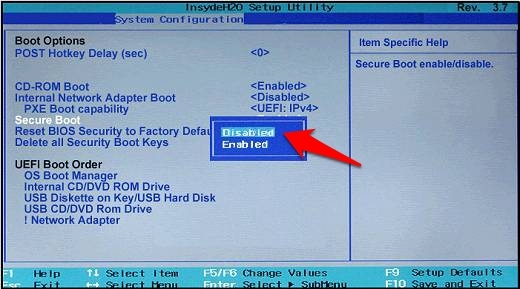 desativar secure boot no windows 11
