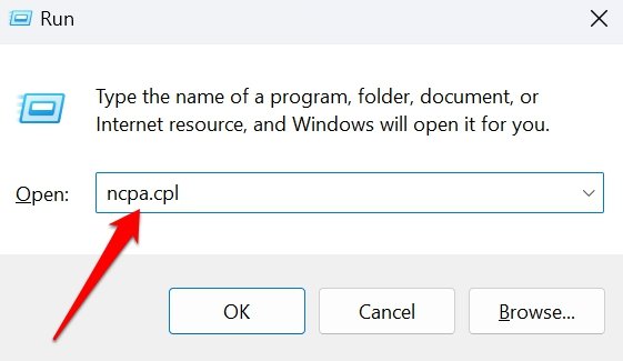 Windows OS에서 네트워크 속성 열기