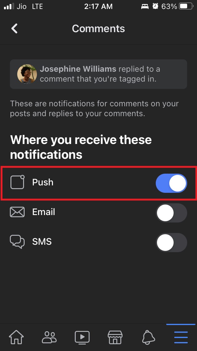 Push-Benachrichtigungen auf Facebook aktivieren