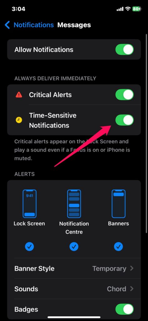 Como Desativar Notificações Sensíveis ao Tempo para Aplicativos Específicos