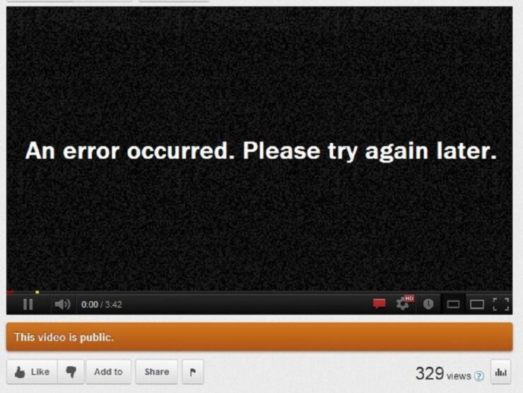 Error de reproducción de video