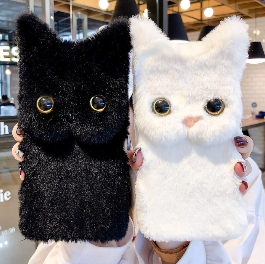Custodia Viso di Gatto Peloso per iPhone 13