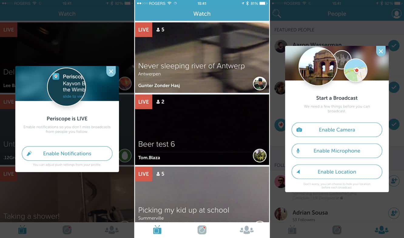 Layout da Instagram, Periscope, The Trace + aggiornamenti dell'app Apple Watch