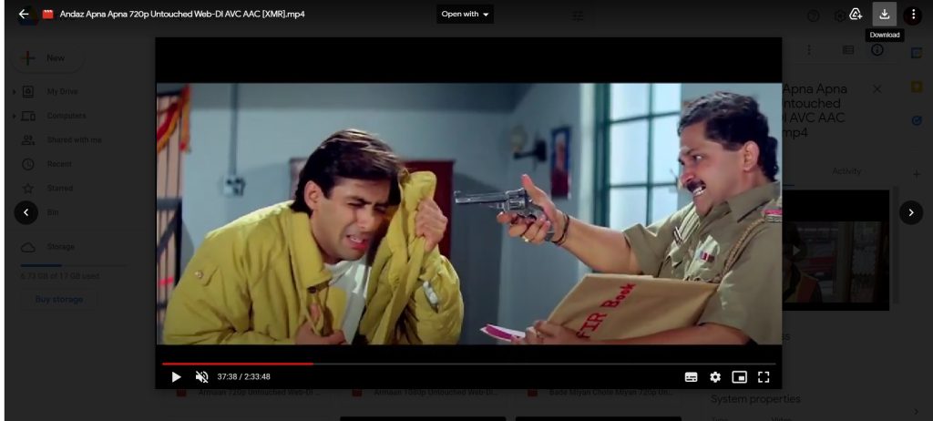Google Drive Film-Hack