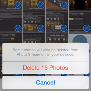 iOS 7: Eliminar fotos del carrete de la cámara sin quitar de Photo Stream