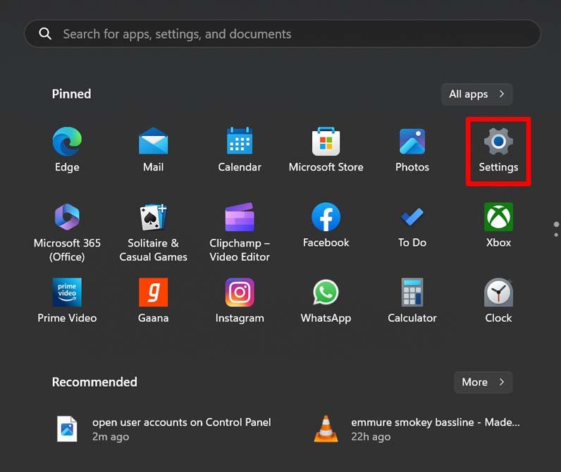 Configuración Windows 11