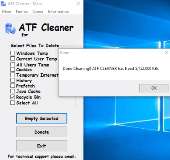 ATF Cleaner - Bestes Windows-Reinigungswerkzeug