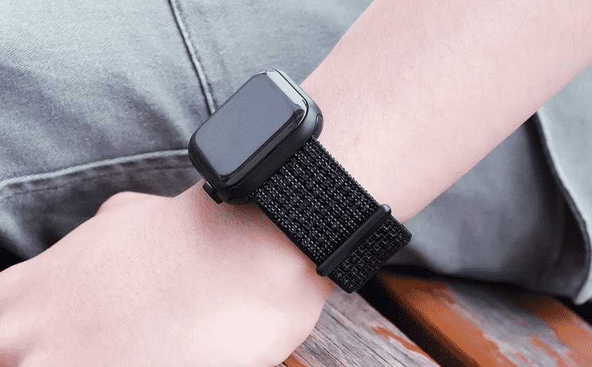 Esta é a Pulseira de Nylon para Apple Watch Series 5 de 44mm e 40mm.
