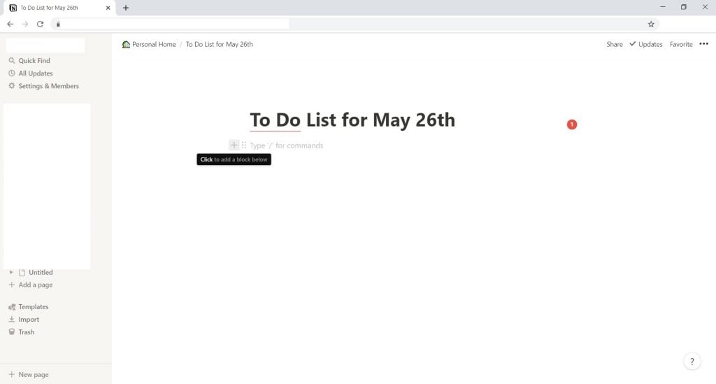 NotionでTo-doリストを作成
