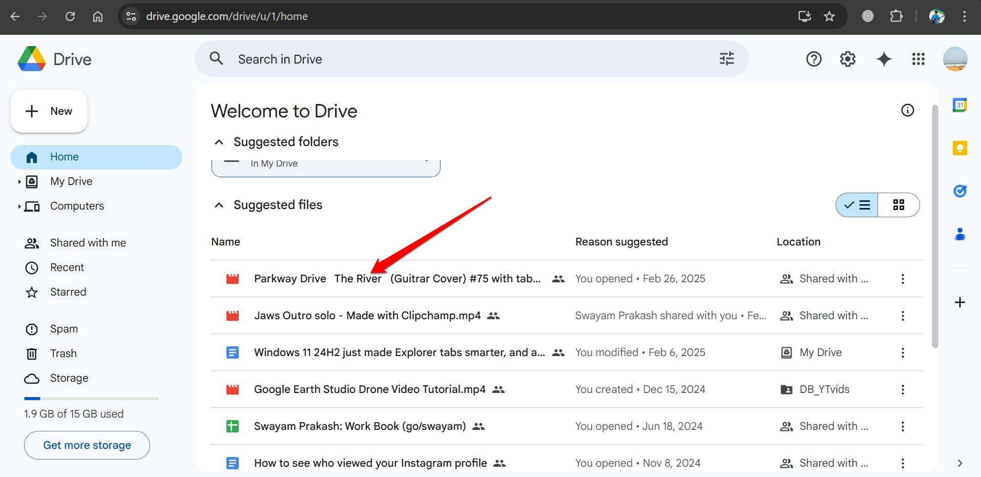 comment jouer une vidéo sur Google Drive