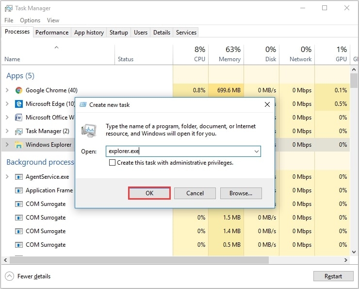 Come risolvere l'errore di File Explorer che non risponde in Windows?
