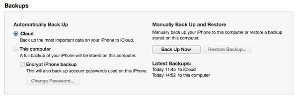 iCloud 백업에서 문자 메시지 복원하기