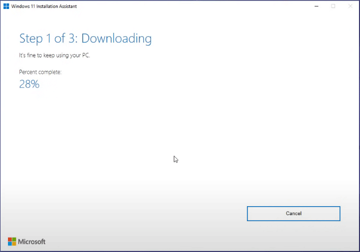 Windows 11 mit dem Installationsassistenten herunterladen
