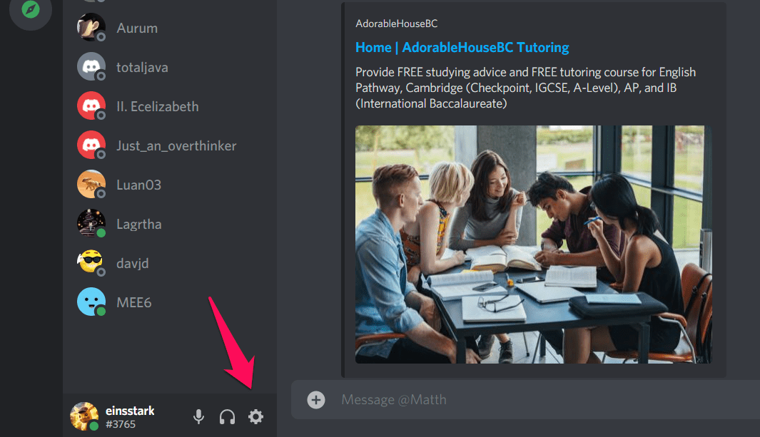 Toque em Configurações do Usuário