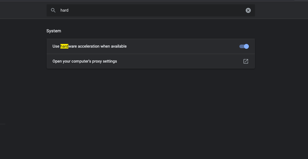 Accélération matérielle Chrome