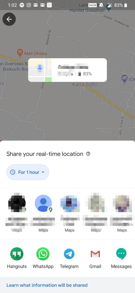 Google Maps erhält einen modernen Touch für seine Standortfreigabe-Oberfläche