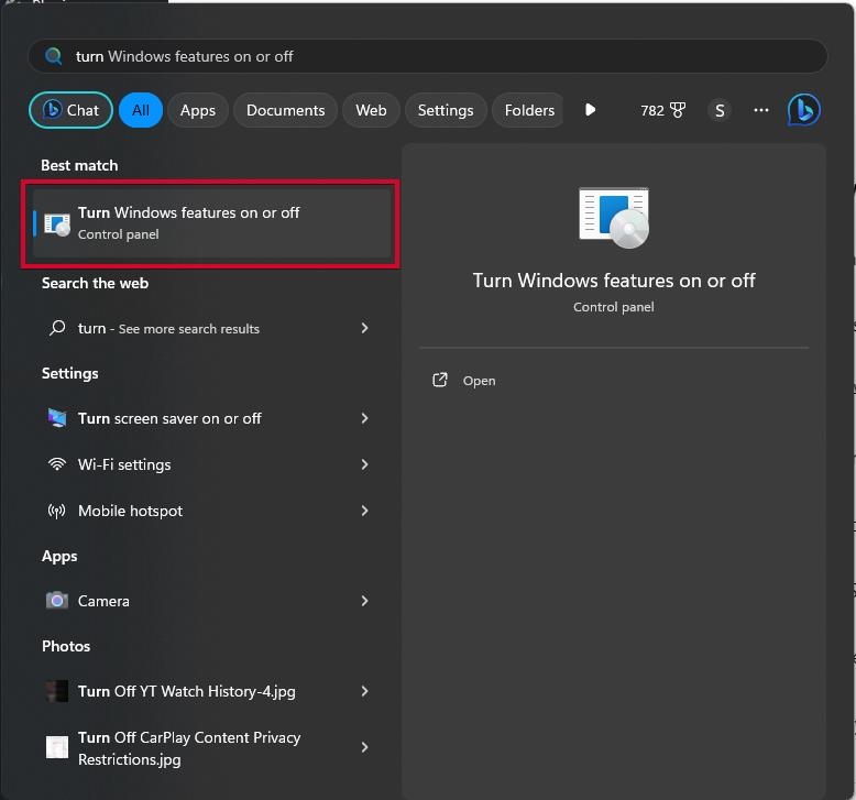 Windows-Funktionen aktivieren oder deaktivieren - Hyper-V auf Windows 11