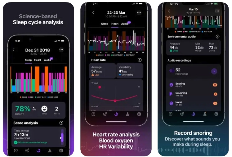 Pillow - Rastreador de Sono Automático - Aplicativo de Sono para Apple Watch
