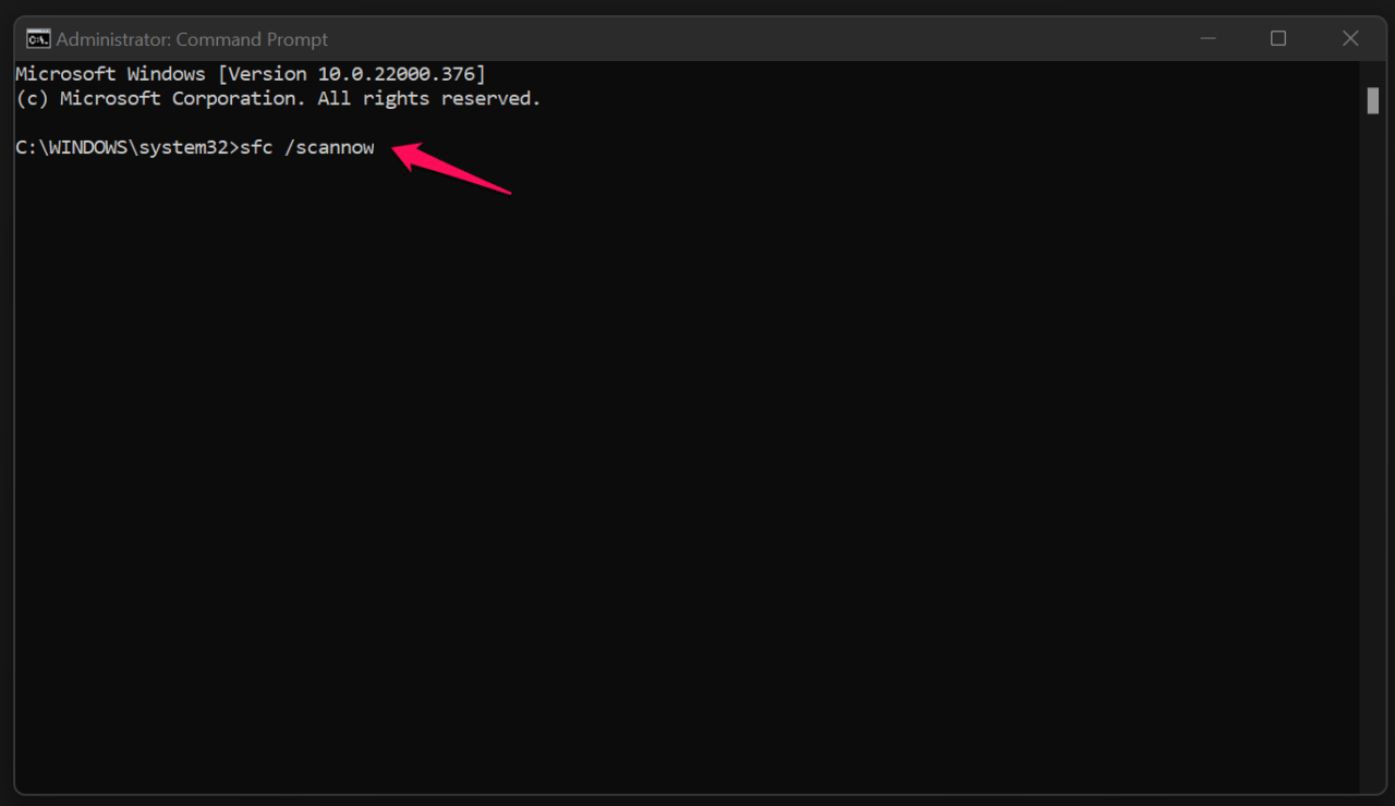 Scansiona i File di Sistema di Windows (2)