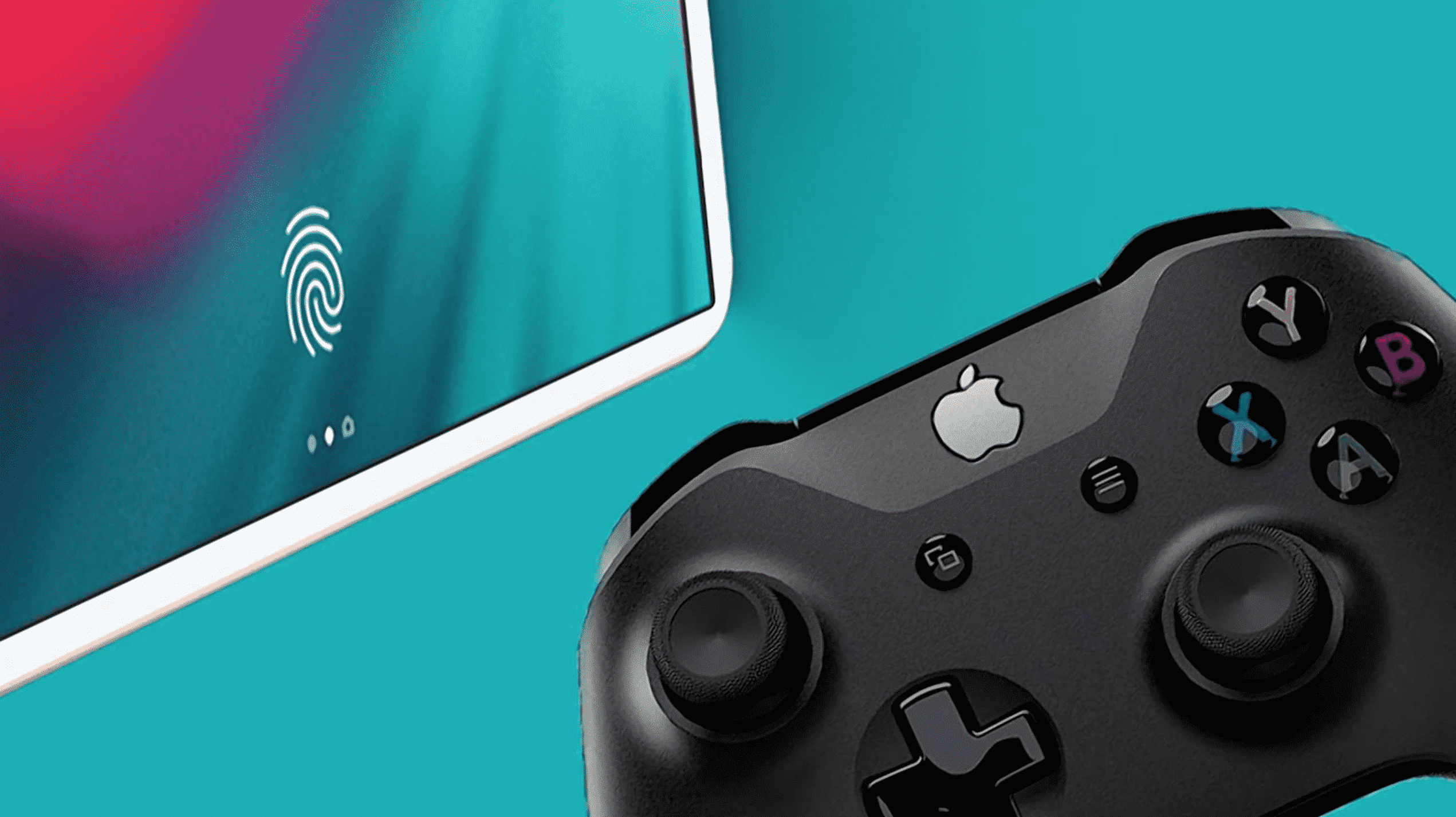 화면 아래 Touch ID가 탑재된 iPad Air