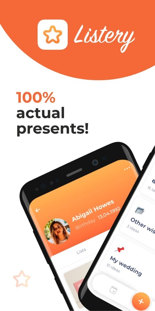 Listery - Meilleure Application de Liste de Souhaits Universelle