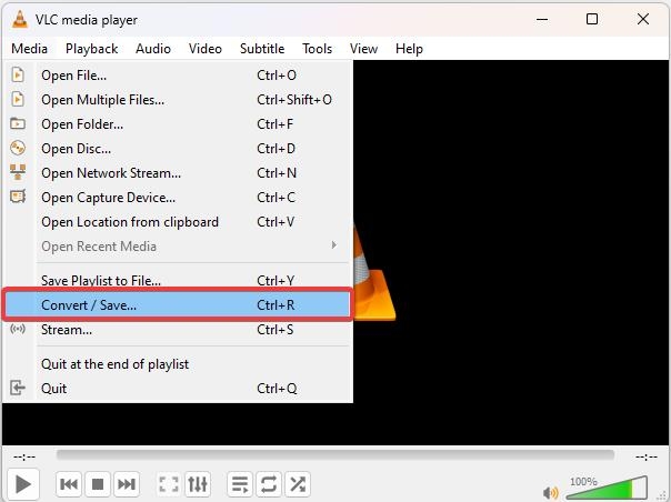 VLC - Converter/Salvar