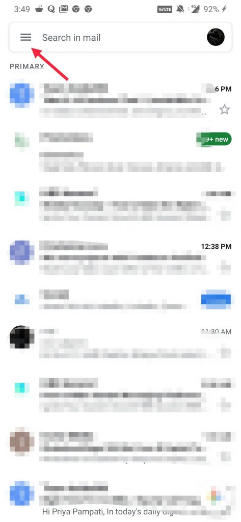 Blockieren externer Bilder in Gmail
