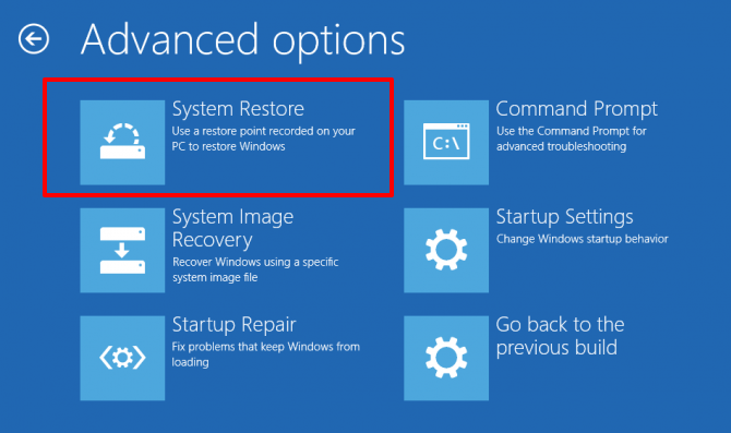 System Restore