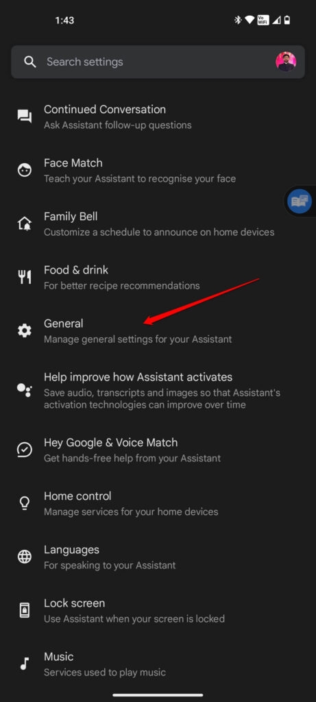 Pantalla de Contexto Google Assistant - No se Puede Tomar Captura de Pantalla Debido a la Política de Seguridad