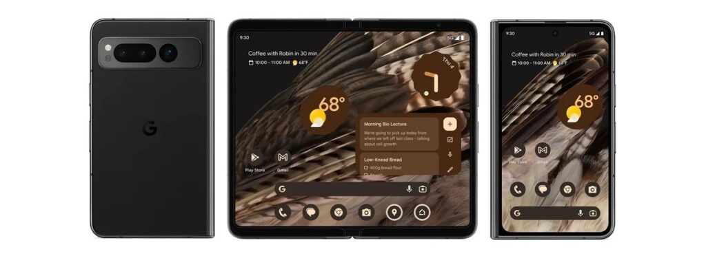 Google Pixel Fold con Tensor G2 y Pantalla de 7.6
