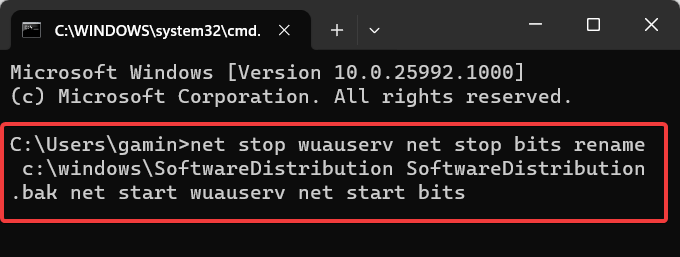 SoftwareDistribution zurücksetzen