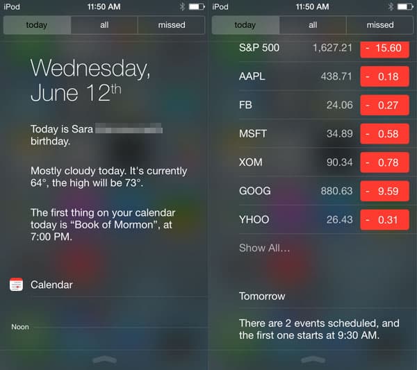 iOS 7: Centro di Controllo, Centro Notifiche, Spotlight, Multitasking