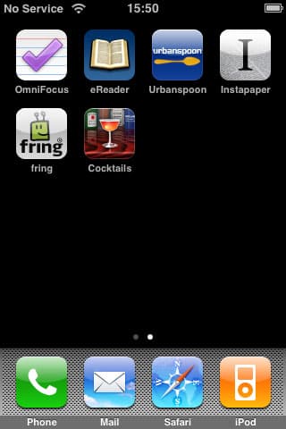 iPhone Gems: OmniFocus, eReader, Urbanspoon, Instapaper, Fring + Cocktails