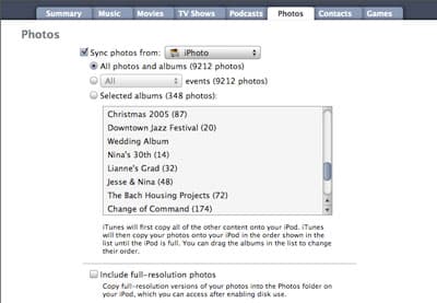 Vollständiger Leitfaden zum Anzeigen von Fotos auf iPod + iPhone (11/2007)