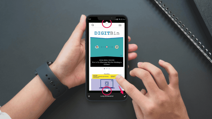 So machen Sie Vollseiten-Screenshots in Chrome auf Android