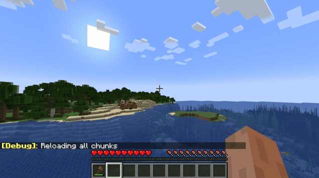 Forza il ricaricamento dei chunk in Minecraft
